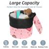 2PCS Art Love-172 Travel Cosmetic Bag: Your Ultimate Makeup Organizer & Bathroom Cases - With Drawstring, Cylindrical & Small Toiletry Bag view 2