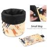2PCS Abstract Art-614 Travel Cosmetic Bag Makeup Organizer: Stylish Bathroom Cases with Drawstring, Cylindrical & Small Toiletry Bag view 4