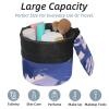 2PCS Abstract Graffiti-428 Travel Cosmetic Bag: Your Ultimate Makeup Organizer & Bathroom Cases - With Drawstring, Cylindrical & Small Toiletry Bag view 2
