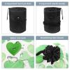 2PCS Art Love-137 Travel Cosmetic Bag Makeup Organizer Bag Bathroom Cases Toiletry Bag with Drawstring (Cylindrical bag and small bag) view 3