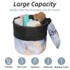 2PCS Marble Art-216 Travel Cosmetic Bag: Your Ultimate Makeup Organizer & Bathroom Cases - With Drawstring, Cylindrical & Small Toiletry Bag view 2