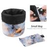 2PCS Marble Art-216 Travel Cosmetic Bag: Your Ultimate Makeup Organizer & Bathroom Cases - With Drawstring, Cylindrical & Small Toiletry Bag view 4