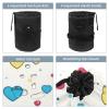 2PCS Colorful Love-28 Travel Cosmetic Bag: Your Ultimate Makeup Organizer & Bathroom Cases - With Drawstring, Cylindrical & Small Toiletry Bag view 3