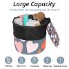 2PCS Art Love-132 Travel Cosmetic Bag: Your Ultimate Makeup Organizer & Bathroom Cases - With Drawstring, Cylindrical & Small Toiletry Bag view 2