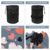 2PCS Art Love-132 Travel Cosmetic Bag: Your Ultimate Makeup Organizer & Bathroom Cases - With Drawstring, Cylindrical & Small Toiletry Bag view 3