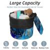 2PCS Art Marble-242 Travel Cosmetic Bag Makeup Organizer: Stylish Bathroom Cases with Drawstring, Cylindrical & Small Toiletry Bag view 2