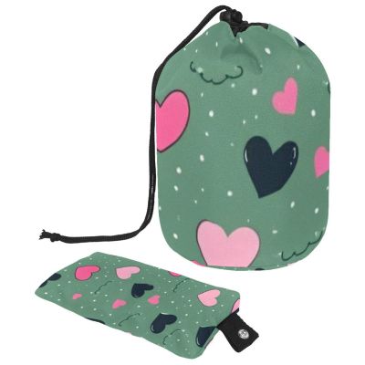 2PCS Art Love-120 Travel Cosmetic Bag: Your Ultimate Makeup Organizer & Bathroom Cases - With Drawstring, Cylindrical & Small Toiletry Bag