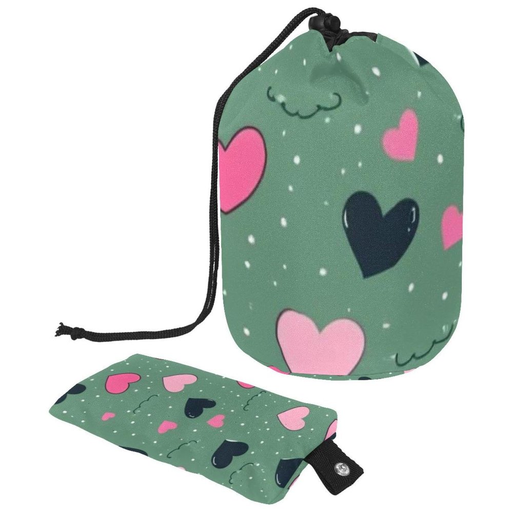 2PCS Art Love-120 Travel Cosmetic Bag: Your Ultimate Makeup Organizer & Bathroom Cases - With Drawstring, Cylindrical & Small Toiletry Bag