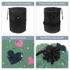 2PCS Art Love-120 Travel Cosmetic Bag: Your Ultimate Makeup Organizer & Bathroom Cases - With Drawstring, Cylindrical & Small Toiletry Bag view 3