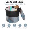 2PCS Art Marble-264 Travel Cosmetic Bag: Your Ultimate Makeup Organizer & Bathroom Cases - With Drawstring, Cylindrical & Small Toiletry Bag view 2