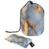 2PCS Colored Marble-376 Travel Cosmetic Bag: Your Ultimate Makeup Organizer & Bathroom Cases - With Drawstring, Cylindrical & Small Toiletry Bag view 1
