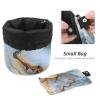 2PCS Colored Marble-376 Travel Cosmetic Bag: Your Ultimate Makeup Organizer & Bathroom Cases - With Drawstring, Cylindrical & Small Toiletry Bag view 4