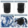 2PCS Abstract Graffiti-424 Travel Cosmetic Bag: Your Ultimate Makeup Organizer & Bathroom Cases - With Drawstring, Cylindrical & Small Toiletry Bag view 3