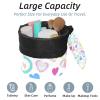 2PCS Art Love-118 Travel Cosmetic Bag Makeup Organizer: Stylish Bathroom Cases with Drawstring, Cylindrical & Small Toiletry Bag view 2