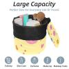 2PCS Art Love-198 Travel Cosmetic Bag Makeup Organizer: Stylish Bathroom Cases with Drawstring, Cylindrical & Small Toiletry Bag view 2