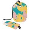 2PCS Abstract Art-599 Travel Cosmetic Bag Makeup Organizer, Drawstring Bathroom Cases - Cylindrical & Small Toiletry Bag view 1