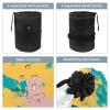2PCS Abstract Art-599 Travel Cosmetic Bag Makeup Organizer, Drawstring Bathroom Cases - Cylindrical & Small Toiletry Bag view 3