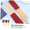 WOONEKY 4pcs Double Sided Wood Foot Files Dead Skin Remover Pedicure Rub Foot Tool Callus Remover Callus Treatment view 2