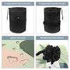 2PCS Abstract Graffiti-458 Travel Cosmetic Bag Makeup Organizer: Stylish Bathroom Cases with Drawstring, Cylindrical & Small Toiletry Bag view 3