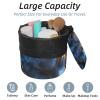 2PCS Colored Marble-396 Travel Cosmetic Bag: Your Ultimate Makeup Organizer & Bathroom Cases - With Drawstring, Cylindrical & Small Toiletry Bag view 2