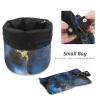 2PCS Colored Marble-396 Travel Cosmetic Bag: Your Ultimate Makeup Organizer & Bathroom Cases - With Drawstring, Cylindrical & Small Toiletry Bag view 4