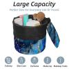2PCS Art Marble-238 Travel Cosmetic Bag Makeup Organizer: Stylish Bathroom Cases with Drawstring, Cylindrical & Small Toiletry Bag view 2