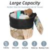 2PCS Art Marble-236 Travel Cosmetic Bag: Your Ultimate Makeup Organizer & Bathroom Cases - With Drawstring, Cylindrical & Small Toiletry Bag view 2