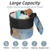2PCS Colored Marble-384 Travel Cosmetic Bag: Your Ultimate Makeup Organizer & Bathroom Cases - With Drawstring, Cylindrical & Small Toiletry Bag view 2