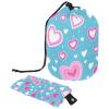 2PCS Love Pattern-212 Travel Cosmetic Bag: Your Ultimate Makeup Organizer & Bathroom Cases - With Drawstring, Cylindrical & Small Toiletry Bag view 1