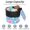 2PCS Love Pattern-212 Travel Cosmetic Bag: Your Ultimate Makeup Organizer & Bathroom Cases - With Drawstring, Cylindrical & Small Toiletry Bag view 2