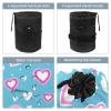2PCS Love Pattern-212 Travel Cosmetic Bag: Your Ultimate Makeup Organizer & Bathroom Cases - With Drawstring, Cylindrical & Small Toiletry Bag view 3