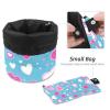 2PCS Love Pattern-212 Travel Cosmetic Bag: Your Ultimate Makeup Organizer & Bathroom Cases - With Drawstring, Cylindrical & Small Toiletry Bag view 4