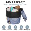 2PCS Retro Aesthetic Marble-275 Travel Cosmetic Bag Makeup Organizer, Drawstring Bathroom Cases - Cylindrical & Small Toiletry Bag view 2