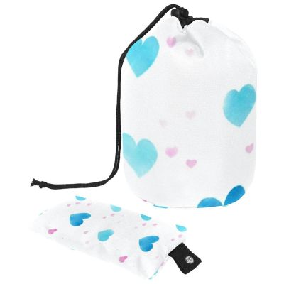 2PCS Colorful Love-88 Travel Cosmetic Bag: Your Ultimate Makeup Organizer & Bathroom Cases - With Drawstring, Cylindrical & Small Toiletry Bag