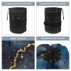 2PCS Colored Marble-412 Travel Cosmetic Bag: Your Ultimate Makeup Organizer & Bathroom Cases - With Drawstring, Cylindrical & Small Toiletry Bag view 3