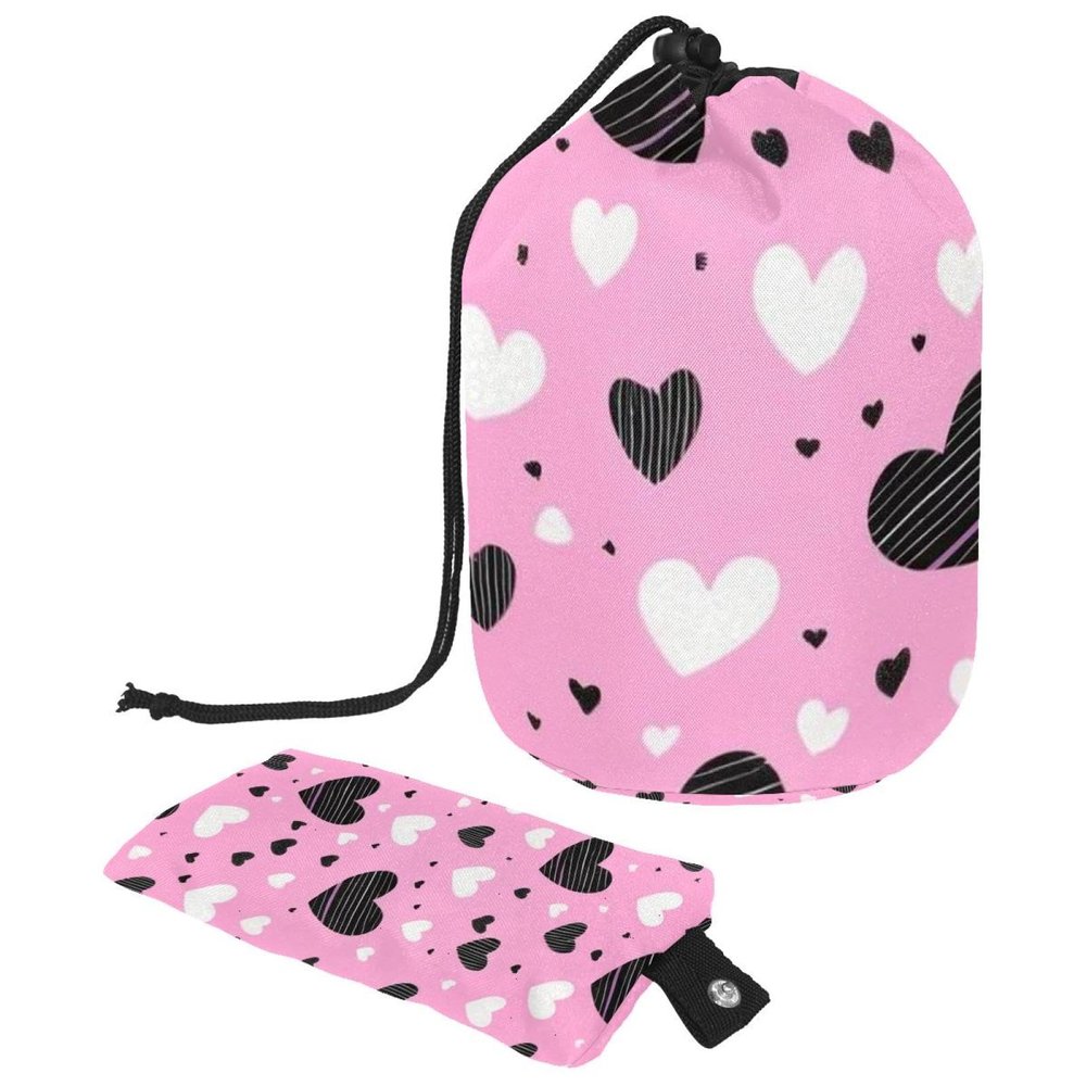 2PCS Art Love-140 Travel Cosmetic Bag: Your Ultimate Makeup Organizer & Bathroom Cases - With Drawstring, Cylindrical & Small Toiletry Bag