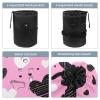 2PCS Art Love-140 Travel Cosmetic Bag: Your Ultimate Makeup Organizer & Bathroom Cases - With Drawstring, Cylindrical & Small Toiletry Bag view 3