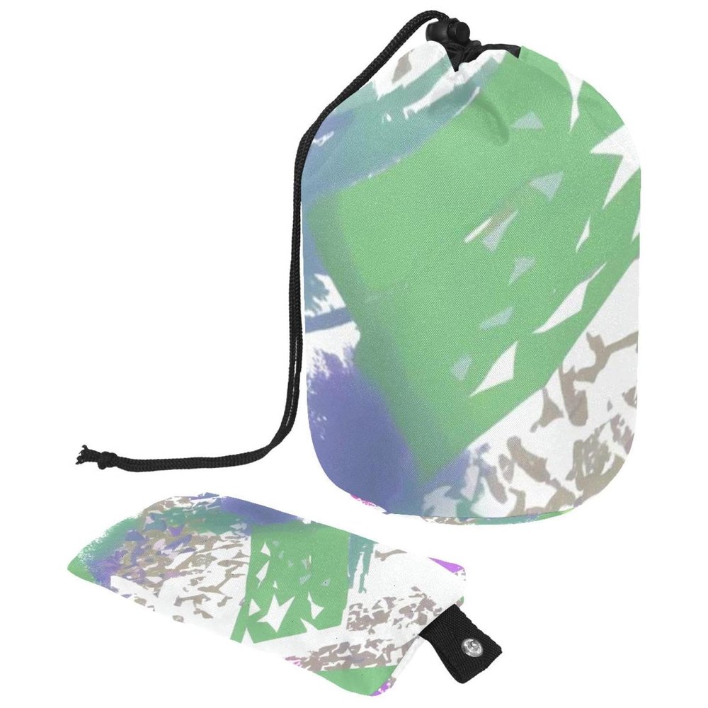 2PCS Abstract Graffiti-450 Travel Cosmetic Bag Makeup Organizer: Stylish Bathroom Cases with Drawstring, Cylindrical & Small Toiletry Bag