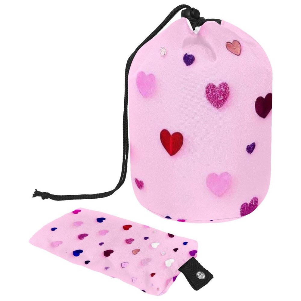 2PCS Colorful Love-60 Travel Cosmetic Bag: Your Ultimate Makeup Organizer & Bathroom Cases - With Drawstring, Cylindrical & Small Toiletry Bag