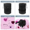 2PCS Colorful Love-60 Travel Cosmetic Bag: Your Ultimate Makeup Organizer & Bathroom Cases - With Drawstring, Cylindrical & Small Toiletry Bag view 3
