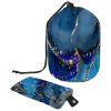 2PCS Art Marble-246 Travel Cosmetic Bag Makeup Organizer: Stylish Bathroom Cases with Drawstring, Cylindrical & Small Toiletry Bag view 1