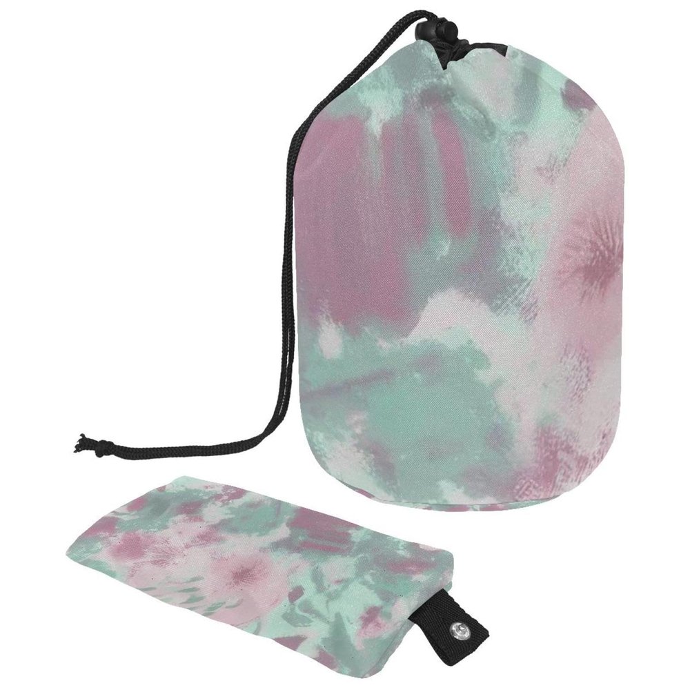 2PCS Colorful Graffiti-505 Travel Cosmetic Bag Makeup Organizer Bag Bathroom Cases Toiletry Bag with Drawstring (Cylindrical bag and small bag)