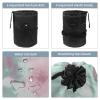 2PCS Colorful Graffiti-505 Travel Cosmetic Bag Makeup Organizer Bag Bathroom Cases Toiletry Bag with Drawstring (Cylindrical bag and small bag) view 3