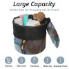 2PCS Colored Marble-390 Travel Cosmetic Bag Makeup Organizer: Stylish Bathroom Cases with Drawstring, Cylindrical & Small Toiletry Bag view 2