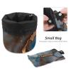 2PCS Colored Marble-390 Travel Cosmetic Bag Makeup Organizer: Stylish Bathroom Cases with Drawstring, Cylindrical & Small Toiletry Bag view 4