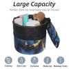 2PCS Colored Marble-392 Travel Cosmetic Bag: Your Ultimate Makeup Organizer & Bathroom Cases - With Drawstring, Cylindrical & Small Toiletry Bag view 2