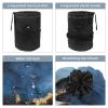 2PCS Colored Marble-392 Travel Cosmetic Bag: Your Ultimate Makeup Organizer & Bathroom Cases - With Drawstring, Cylindrical & Small Toiletry Bag view 3
