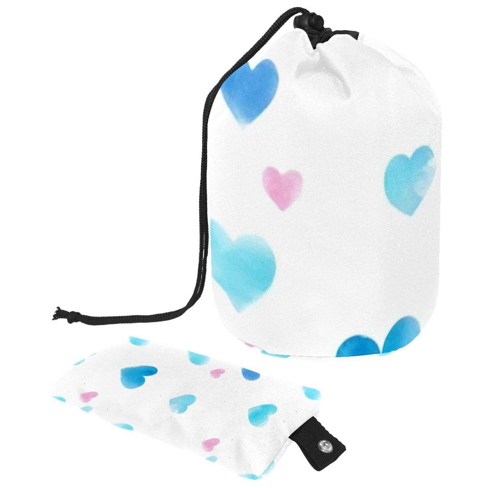 2PCS Colorful Love-86 Travel Cosmetic Bag Makeup Organizer: Stylish Bathroom Cases with Drawstring, Cylindrical & Small Toiletry Bag