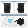2PCS Colorful Love-86 Travel Cosmetic Bag Makeup Organizer: Stylish Bathroom Cases with Drawstring, Cylindrical & Small Toiletry Bag view 3
