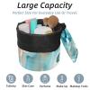 2PCS Art Marble-217 Travel Cosmetic Bag Makeup Organizer Bag Bathroom Cases Toiletry Bag with Drawstring (Cylindrical bag and small bag) view 2
